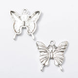 30 Retro Metal Butterfly Pendant for DIY Jewelry Making