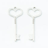 30 Retro Metal Zinc Alloy Key Pendant for DIY Jewelry Necklace Making