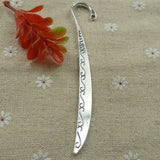 30pcs Tibetan Silver Bookmarks 123x8mm #1095