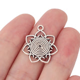Tibetan Silver Heart Charms Pendants for Jewelry Making