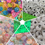 Luminous Round Loose Beads 4x7mm 6x10mm Glow in Dark Acrylic Beads DIY Jewelry
