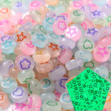 Luminous Round Loose Beads 4x7mm 6x10mm Glow in Dark Acrylic Beads DIY Jewelry