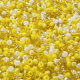 300/600/1500pcs 3mm Mix Yellow Czech Glass Seed Spacer Beads