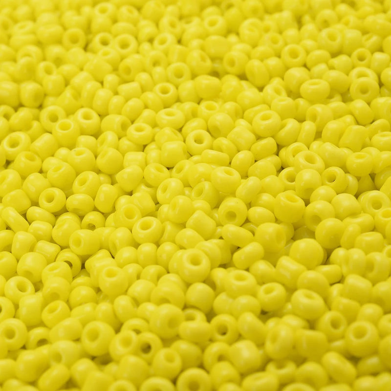 300/600/1500pcs 3mm Mix Yellow Czech Glass Seed Spacer Beads