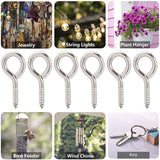 300-600pcs Mini Screw Eye Pins Metal Eyepins Hooks for DIY Jewelry Making