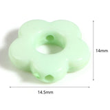 300 Pcs Flower Shape Acrylic Beads for DIY Jewelry Making
