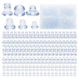 300 Pairs Clear Earring Safety Backs Stopper 2mm