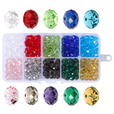300 Pcs 8mm Faceted Crystal Beads for Jewelry Making