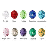 300 Pcs 8mm Faceted Crystal Beads for Jewelry Making