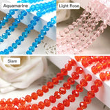 300 Pcs 8mm Faceted Crystal Beads for Jewelry Making