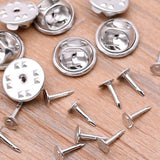 300 Sets Stainless Steel Clutch Pin Backs Jewelry Accessories
