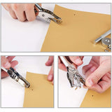 300 Sets Leather Rivets Double Cap Rivet Tubular Metal Studs with Punch Pliers
