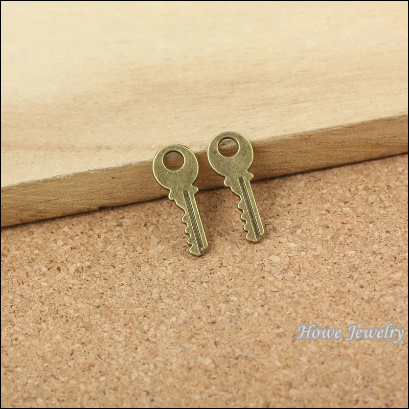 Vintage Charms Modern keys Pendant Antique bronze DIY Metal Jewelry Making