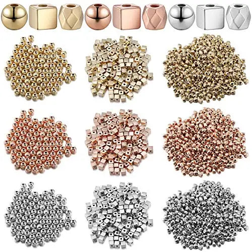 3000 Pcs Assorted Spacer Bead Set for DIY Jewelry