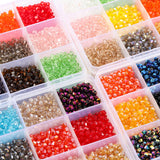 3000Pcs 4mm Crystal Bicone Glass Beads for Jewelry Making