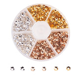 3000Pcs Metal Iron Bead Caps 4x0.7mm
