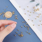 300PCS 4mm 14K Brass Beads for Jewelry Making