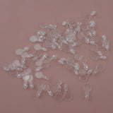 300PCS Clear Plastic Pendant Pad Hook for DIY Necklace Bracelet Accessories