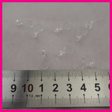 300PCS Clear Plastic Pendant Pad Hook for DIY Necklace Bracelet Accessories