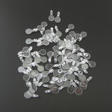 300PCS Clear Plastic Pendant Pad Hook for DIY Necklace Bracelet Accessories