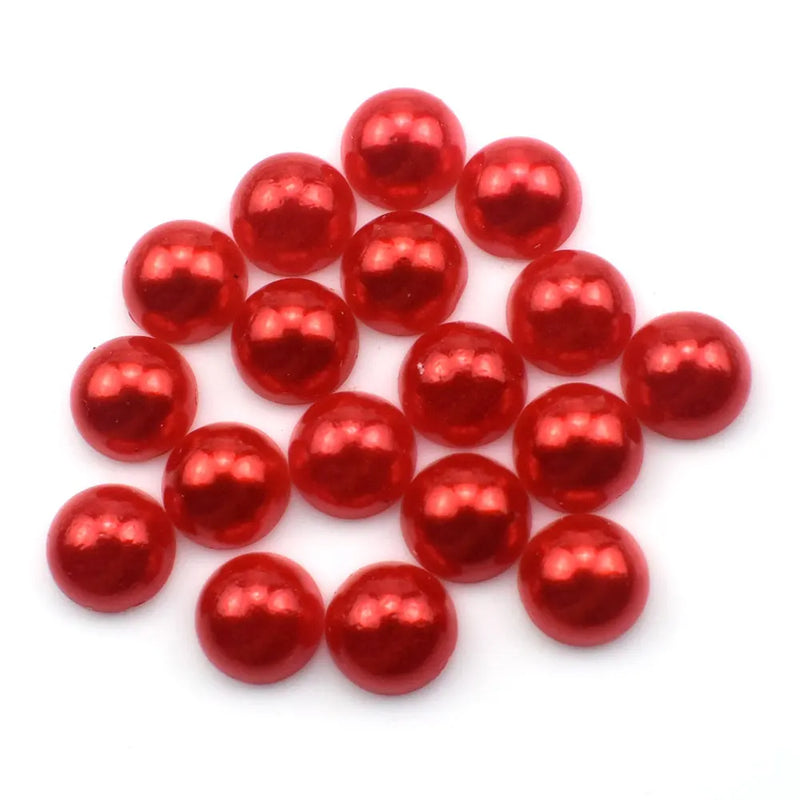 300PCS Half Round Acrylic Flatback Pearl Beads for Crafts DIY Decoration