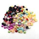 300PCS Half Round Acrylic Flatback Pearl Beads for Crafts DIY Decoration