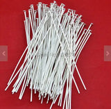 300PCS Silver Plated Head Pin Jewelry Findings 40mm 20 Gauge DIY Accessory
