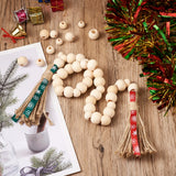 300Pcs 10-20mm Unfinished Wood European Beads for Jewelry Making