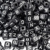 300Pcs 10X10mm Alphabet Letter Beads A-Z Mixed Shape Loose Beads