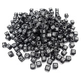 300Pcs 10X10mm Alphabet Letter Beads A-Z Mixed Shape Loose Beads