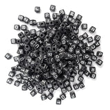 300Pcs 10x10mm Acrylic Letter Beads A-Z Mixed Plastic Shape Loose Beads