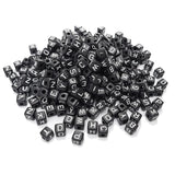 300Pcs 10X10mm Alphabet Letter Beads A-Z Mixed Shape Loose Beads