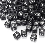 300Pcs 10X10mm Alphabet Letter Beads A-Z Mixed Shape Loose Beads