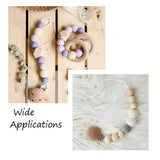 300Pcs Natural Wooden Beads Large Hole Round Wood Spacer Beads