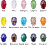 300Pcs/Box 8x12mm Glass Crystal Teardrop Beads for Jewelry Making