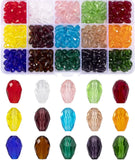 300Pcs/Box 8x12mm Glass Crystal Teardrop Beads for Jewelry Making