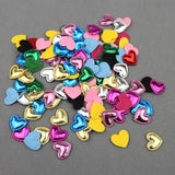 300Pcs Bright Cloth Love Heart Padded Appliques DIY Craft Supplies