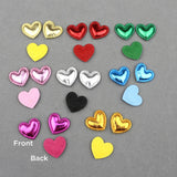 300Pcs Bright Cloth Love Heart Padded Appliques DIY Craft Supplies
