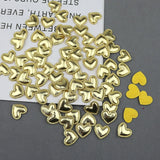 300Pcs Bright Cloth Love Heart Padded Appliques DIY Craft Supplies