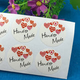 300Pcs Hand With Love Heart Sticker Labels for Jewelry Boxes Decorations