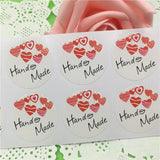 300Pcs Hand With Love Heart Sticker Labels for Jewelry Boxes Decorations
