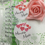 300Pcs Hand With Love Heart Sticker Labels for Jewelry Boxes Decorations