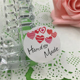 300Pcs Hand With Love Heart Sticker Labels for Jewelry Boxes Decorations