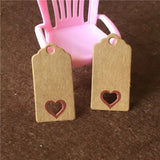 300Pcs/Lot 4x2cm Multi-color Gift Packaging Hang Label Blank Paper Note