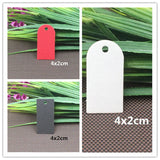 300Pcs/Lot 4x2cm Multi-color Gift Packaging Hang Label Blank Paper Note