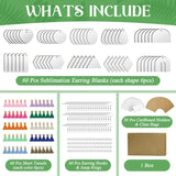 300 Sublimation Blanks, 60 Earring Blanks, Earring Hooks
