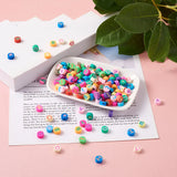 300Pcs Colorful Round Flat Letter Beads DIY Jewelry Making Crafts
