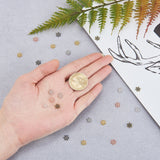 300Pcs Metal Zinc Alloy Snowflake Spacer Beads 8.5x2.5mm
