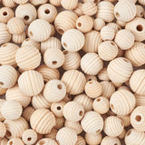 300Pcs Natural Wooden Round Beads Spacer For DIY Jewelry Making