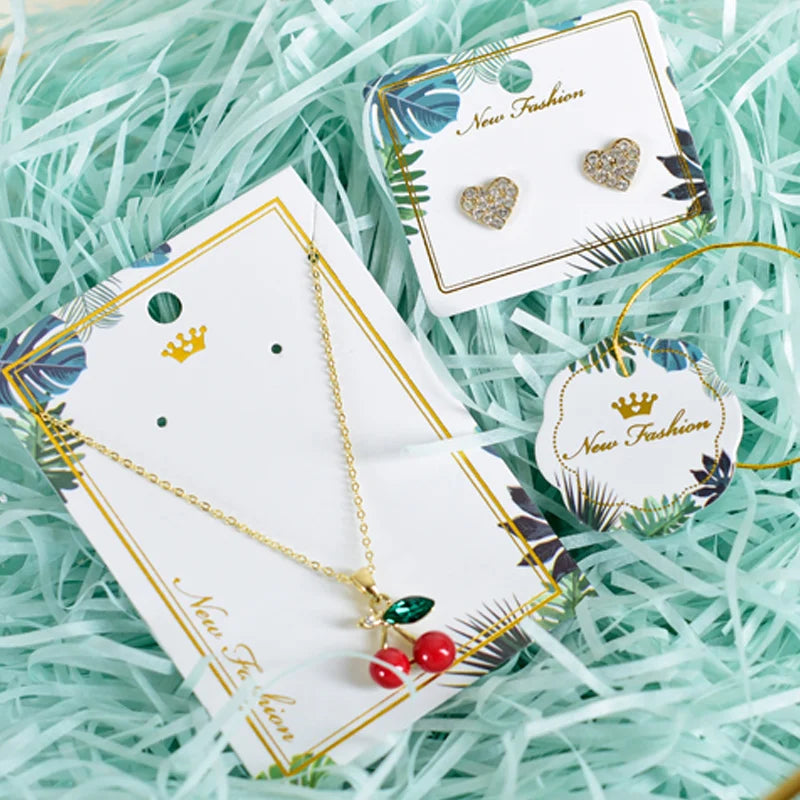 300gsm Paper Printing Gift Hang Tags Jewelry Packaging Display Cards Label